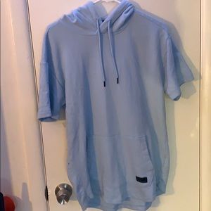 Hollister Short Sleeve Blue Hoodie